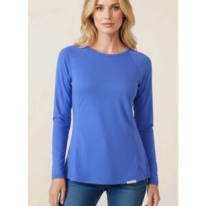 Exofficio Insect Shield Long Sleeve Wh T Shirt Men's M - Unisex 70% Cotton+ Poly